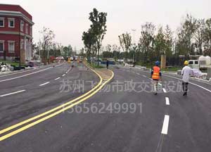 蘇州小區道路地面劃線價格_蘇州小區劃線多少錢一米?