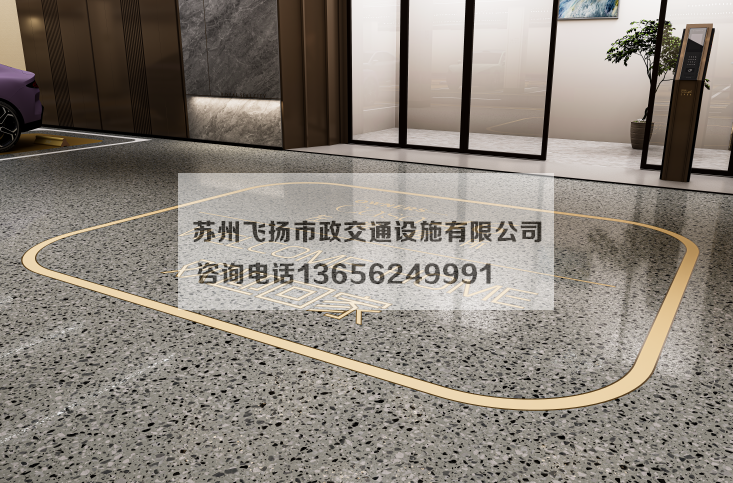 萬科左岸車庫劃線設計效果宣傳圖